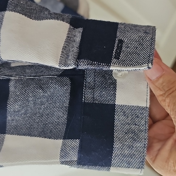 HAUTE EDIITION‎ Blue & White Checkered Button-Up Shirt. Size 3X. - Picture 4 of 9
